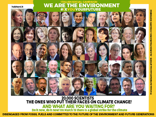 20,000 Scientists, the ones who put their face on climate change!